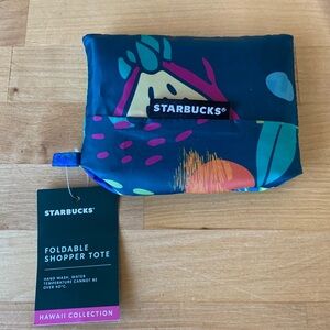 NWT STARBUCKS Hawaii Collection Foldable Shopper Tote